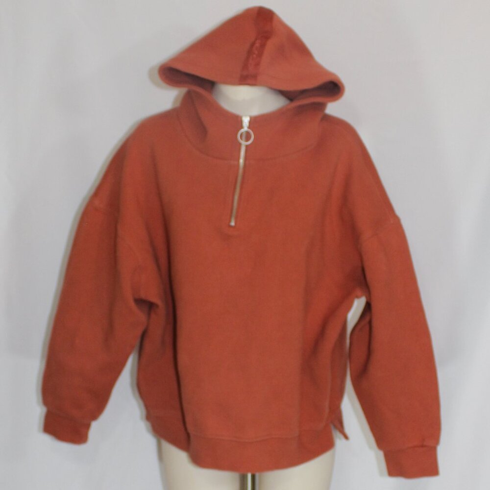 Andersson Bell Jual Hoodie Half Zip Oversized Brown unisex size Large